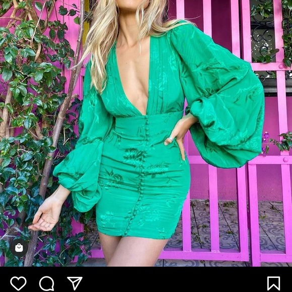 COPY - Rat & Boa from London Green size M dress - Picture 3 of 4